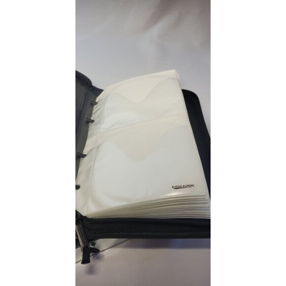 Vintage Case Logic 48 CD DVD Storage Case Binder Holder Black Zipper Nylon - Picture 7 of 10